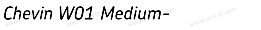 Chevin W01 Medium字体转换 Chevin W01 Medium字体转换